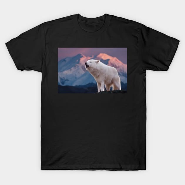 Arctic wolf T-Shirt by kawaii_shop